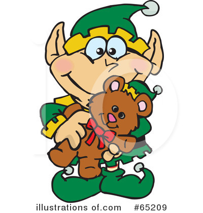 Royalty-Free (RF) Elf Clipart Illustration by Dennis Holmes Designs - Stock Sample #65209