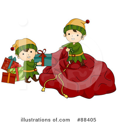 Santas Sack Clipart #88405 by BNP Design Studio