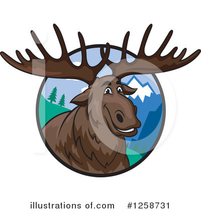 Elk Clipart #1258731 by Vector Tradition SM