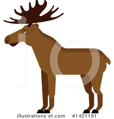 Royalty-Free (RF) Elk Clipart Illustration by Vector Tradition SM - Stock Sample #1421191