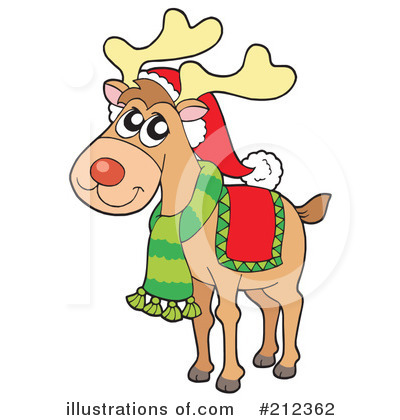 Royalty-Free (RF) Elk Clipart Illustration by visekart - Stock Sample #212362
