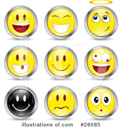 Royalty-Free (RF) Emoticons Clipart Illustration by beboy - Stock Sample #28085