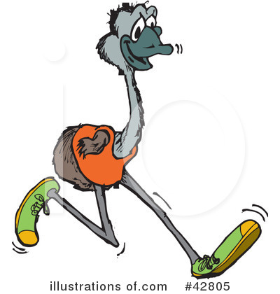 Emu Clipart #42805 by Dennis Holmes Designs