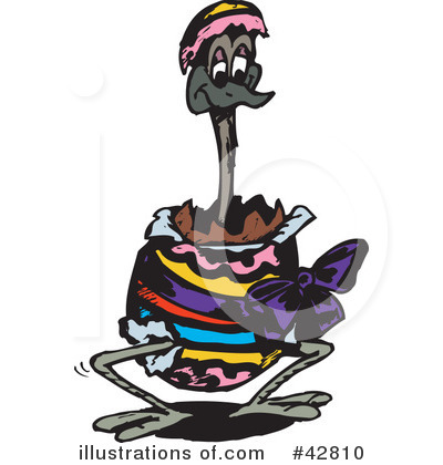 Royalty-Free (RF) Emu Clipart Illustration by Dennis Holmes Designs - Stock Sample #42810
