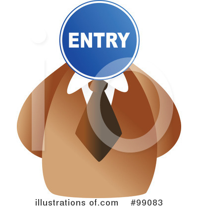 Royalty-Free (RF) Entry Clipart Illustration by Prawny - Stock Sample #99083