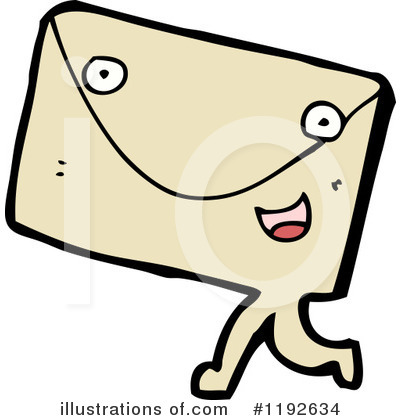Royalty-Free (RF) Envelope Clipart Illustration by lineartestpilot - Stock Sample #1192634