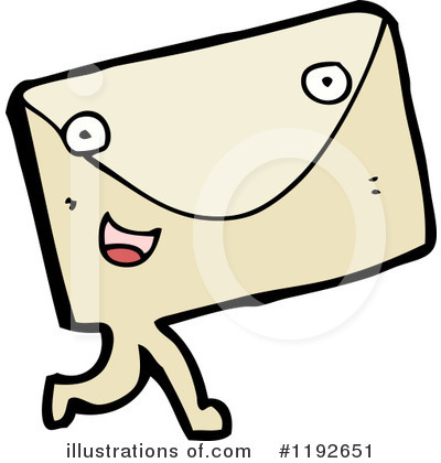 Royalty-Free (RF) Envelope Clipart Illustration by lineartestpilot - Stock Sample #1192651