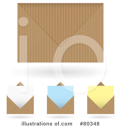 Royalty-Free (RF) Envelope Clipart Illustration by michaeltravers - Stock Sample #80348