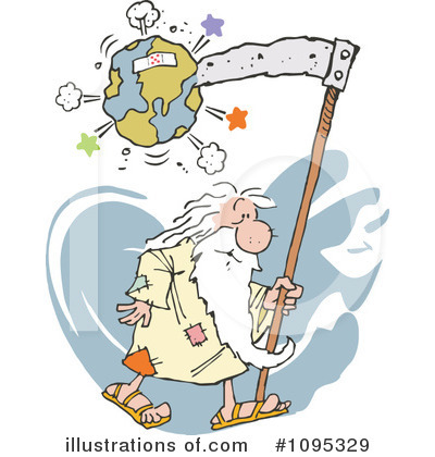 Father Time Clipart #1095329 by Johnny Sajem