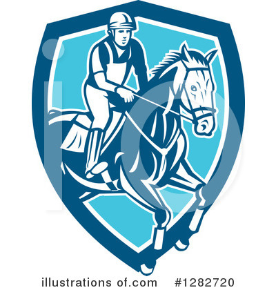 Royalty-Free (RF) Equestrian Clipart Illustration by patrimonio - Stock Sample #1282720