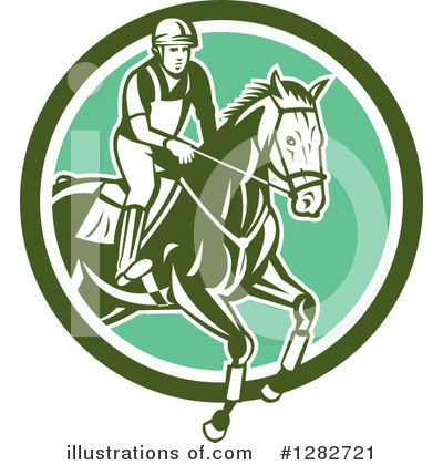 Royalty-Free (RF) Equestrian Clipart Illustration by patrimonio - Stock Sample #1282721