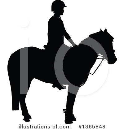 Horseback Riding Clipart #1365848 by Maria Bell
