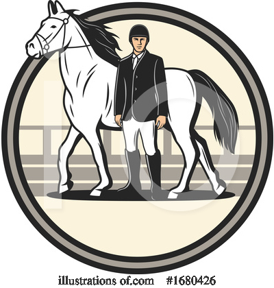 Royalty-Free (RF) Equestrian Clipart Illustration by Vector Tradition SM - Stock Sample #1680426