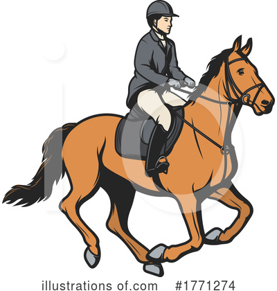 Royalty-Free (RF) Equestrian Clipart Illustration by Vector Tradition SM - Stock Sample #1771274