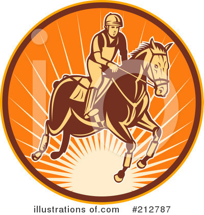 Royalty-Free (RF) Equestrian Clipart Illustration by patrimonio - Stock Sample #212787