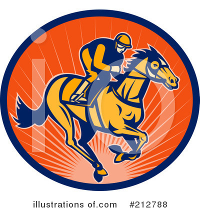 Royalty-Free (RF) Equestrian Clipart Illustration by patrimonio - Stock Sample #212788