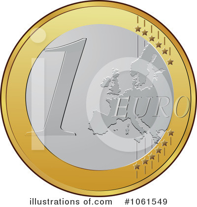 Euro Coin Clipart #1061549 by Vector Tradition SM