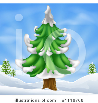 Christmas Tree Clipart #1116706 by AtStockIllustration