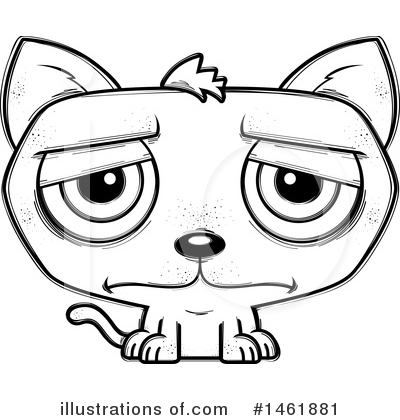 Royalty-Free (RF) Evil Cat Clipart Illustration by Cory Thoman - Stock Sample #1461881