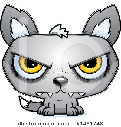 Royalty-Free (RF) Evil Wolf Clipart Illustration by Cory Thoman - Stock Sample #1461748
