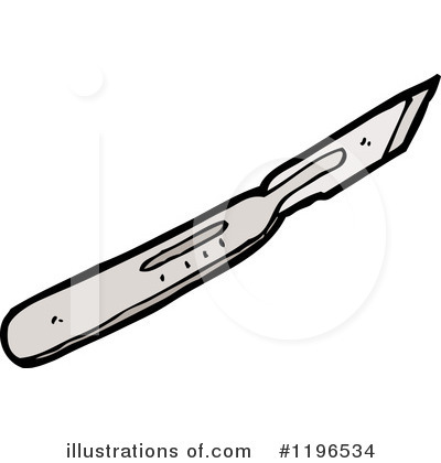 Royalty-Free (RF) Exacto Knife Clipart Illustration by lineartestpilot - Stock Sample #1196534