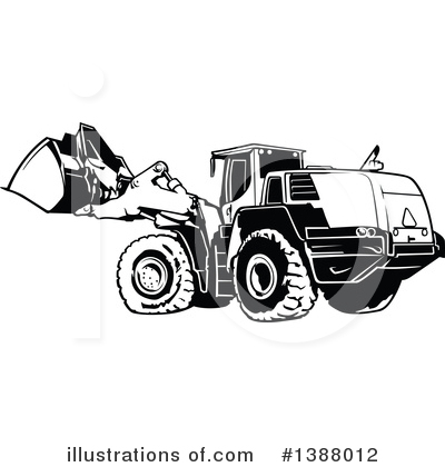 Excavator Clipart #1388012 by dero