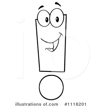 Royalty-Free (RF) Exclamation Point Clipart Illustration by Hit Toon - Stock Sample #1116201