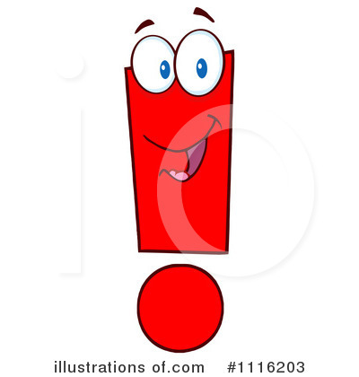 Royalty-Free (RF) Exclamation Point Clipart Illustration by Hit Toon - Stock Sample #1116203