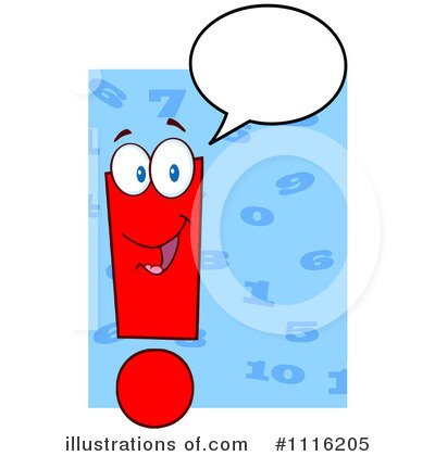 Royalty-Free (RF) Exclamation Point Clipart Illustration by Hit Toon - Stock Sample #1116205