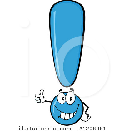 Royalty-Free (RF) Exclamation Point Clipart Illustration by Hit Toon - Stock Sample #1206961