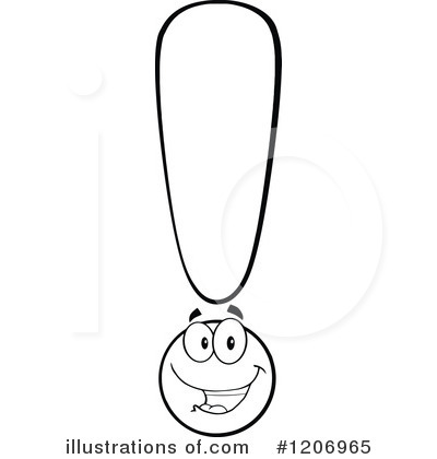 Royalty-Free (RF) Exclamation Point Clipart Illustration by Hit Toon - Stock Sample #1206965