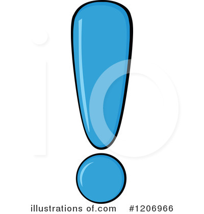 Royalty-Free (RF) Exclamation Point Clipart Illustration by Hit Toon - Stock Sample #1206966