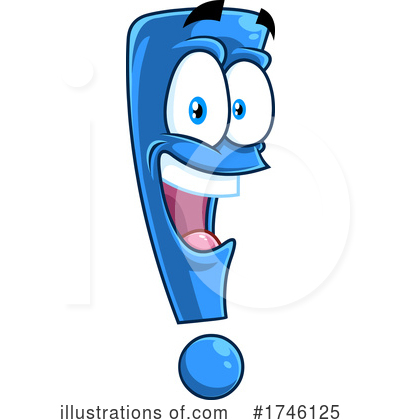 Royalty-Free (RF) Exclamation Point Clipart Illustration by Hit Toon - Stock Sample #1746125