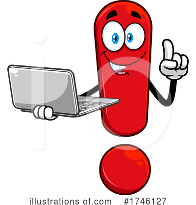 Royalty-Free (RF) Exclamation Point Clipart Illustration by Hit Toon - Stock Sample #1746127