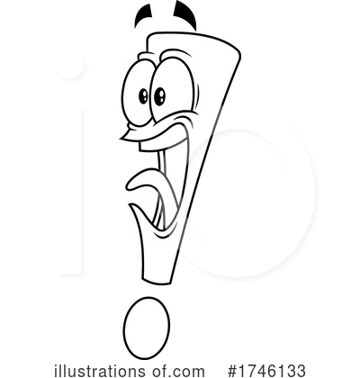 Royalty-Free (RF) Exclamation Point Clipart Illustration by Hit Toon - Stock Sample #1746133