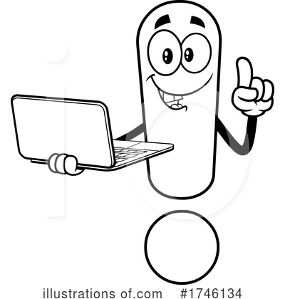 Royalty-Free (RF) Exclamation Point Clipart Illustration by Hit Toon - Stock Sample #1746134