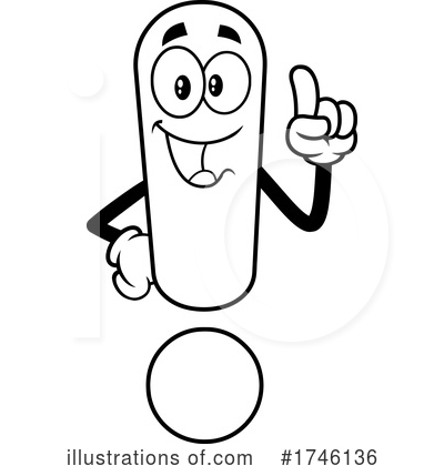 Royalty-Free (RF) Exclamation Point Clipart Illustration by Hit Toon - Stock Sample #1746136