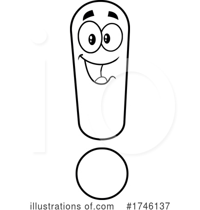 Royalty-Free (RF) Exclamation Point Clipart Illustration by Hit Toon - Stock Sample #1746137