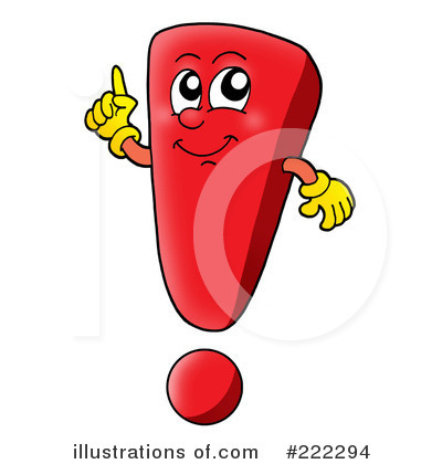 Royalty-Free (RF) Exclamation Point Clipart Illustration by visekart - Stock Sample #222294