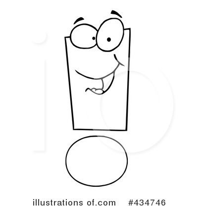 Royalty-Free (RF) Exclamation Point Clipart Illustration by Hit Toon - Stock Sample #434746