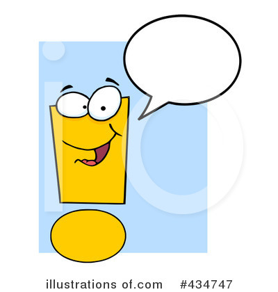 Royalty-Free (RF) Exclamation Point Clipart Illustration by Hit Toon - Stock Sample #434747