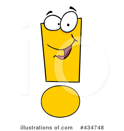Royalty-Free (RF) Exclamation Point Clipart Illustration by Hit Toon - Stock Sample #434748