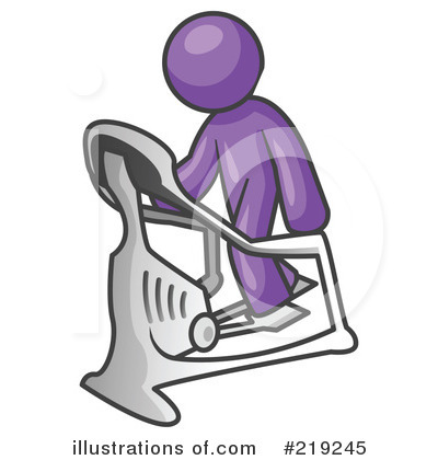 Royalty-Free (RF) Exercising Clipart Illustration by Leo Blanchette - Stock Sample #219245