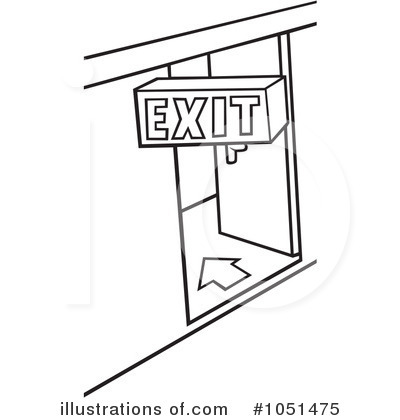Royalty-Free (RF) Exit Clipart Illustration by dero - Stock Sample #1051475