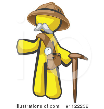 Yellow Design Mascot Clipart #1122232 by Leo Blanchette