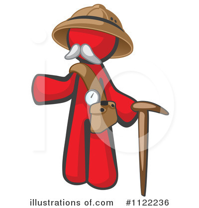 Red Design Mascot Clipart #1122236 by Leo Blanchette