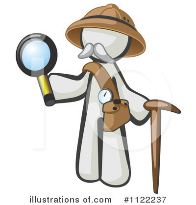 White Design Mascot Clipart #1122237 by Leo Blanchette