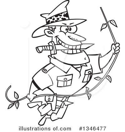 Royalty-Free (RF) Explorer Clipart Illustration by toonaday - Stock Sample #1346477