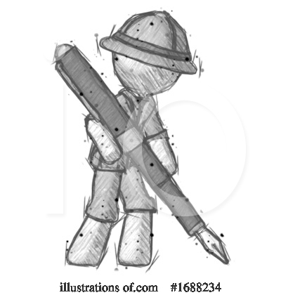 Royalty-Free (RF) Explorer Clipart Illustration by Leo Blanchette - Stock Sample #1688234