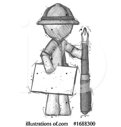 Royalty-Free (RF) Explorer Clipart Illustration by Leo Blanchette - Stock Sample #1688300